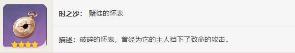 原神赌徒图鉴 原神四星圣遗物赌徒图鉴介绍