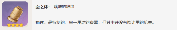 原神赌徒图鉴 原神四星圣遗物赌徒图鉴介绍